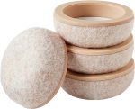 Scotch 768NA, Beige, 3M Self-Stick Floor Care Pads, 1, 6-Pack, 1" - Image 3